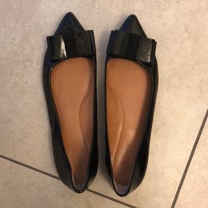 J Crew Black Bow Flats